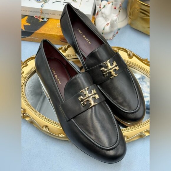 🆕 TORY BURCH 🧿 NWOB Eleanor Loafer, Perfect Black - Sz 7.5 - Picture 11 of 15